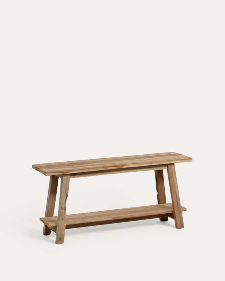 Banco Safara madera maciza de teca reciclada 100 cm