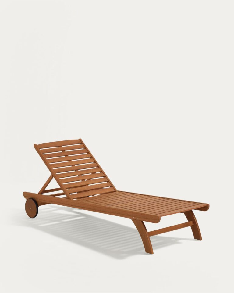 Tumbona de exterior Beila madera maciza eucalipto FSC 100%