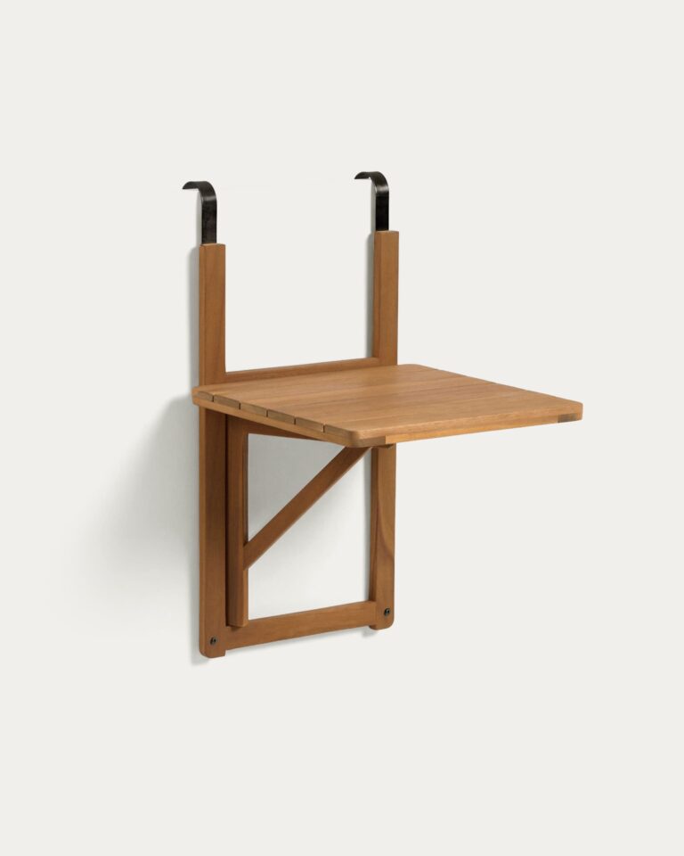 Mesa plegable de balcón Amarilis madera maciza acacia 40 x 42 cm FSC 100%