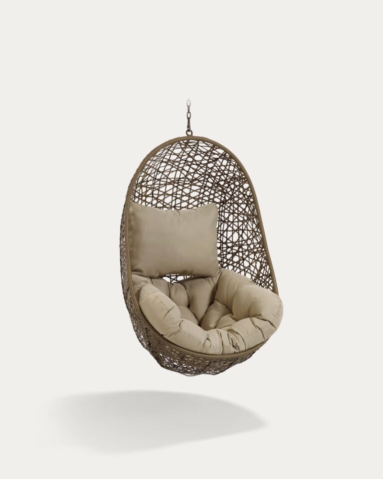 Sillón colgante Florina marrón