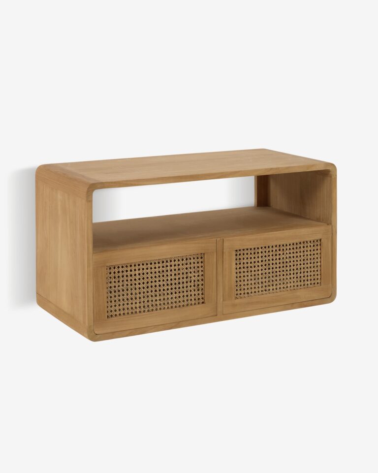 Mueble de baño Sabiela de madera maciza de teca 86 x 45 cm