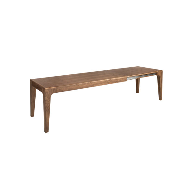 Mesa comedor extensible rectangular nogal