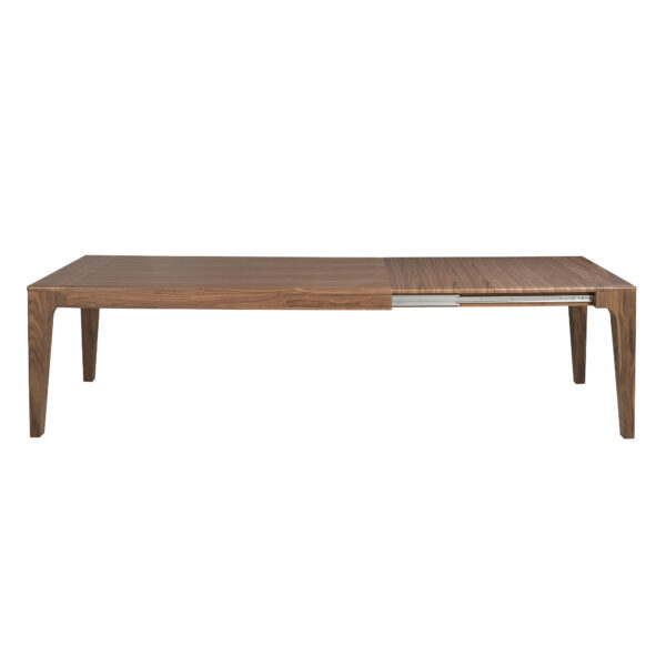Mesa comedor extensible rectangular nogal