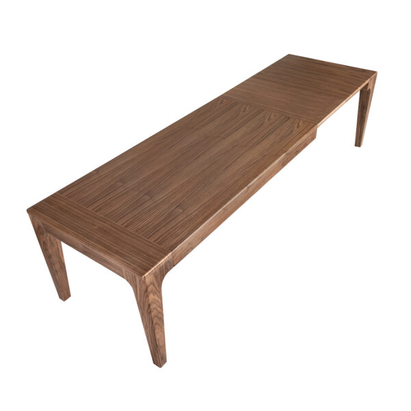 Mesa comedor extensible rectangular nogal