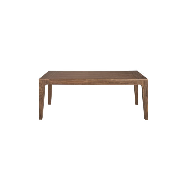 Mesa comedor extensible rectangular nogal