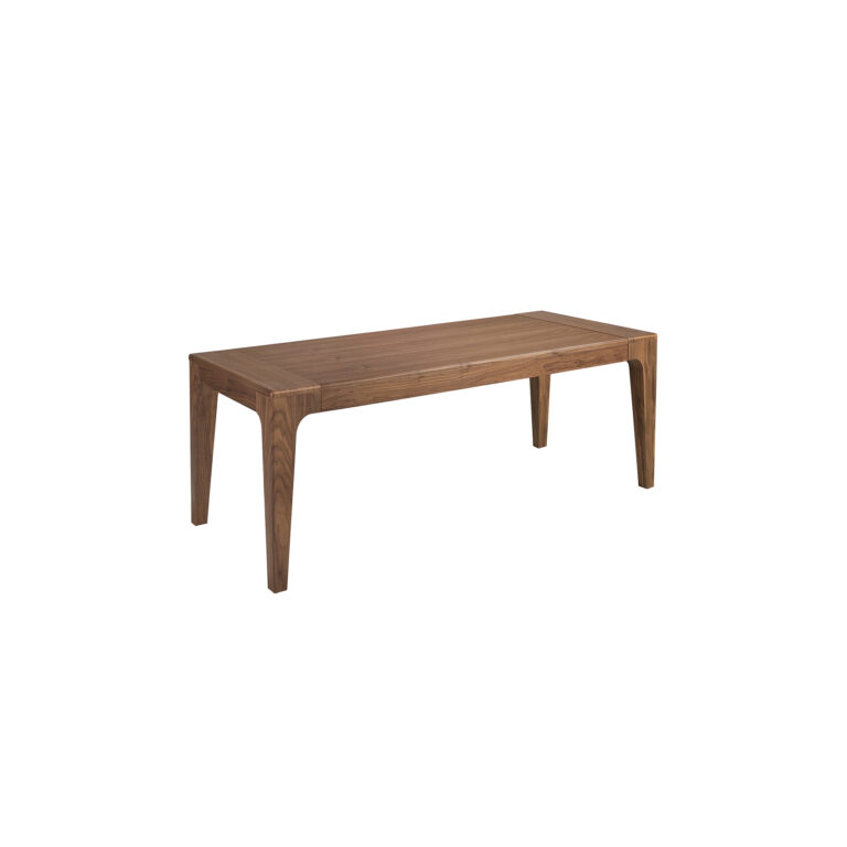 Mesa comedor extensible rectangular nogal