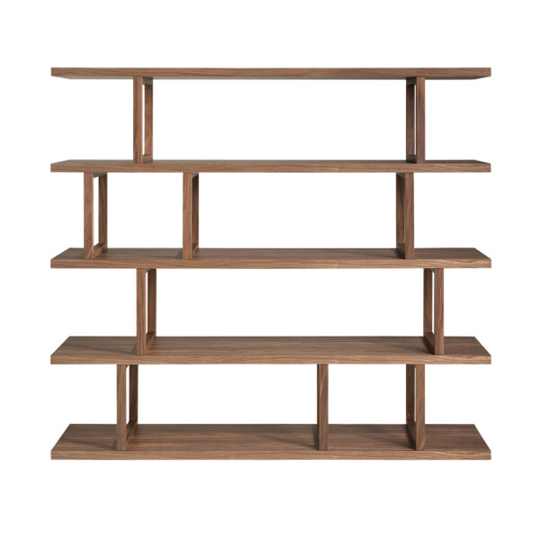 Estantería rectangular nogal