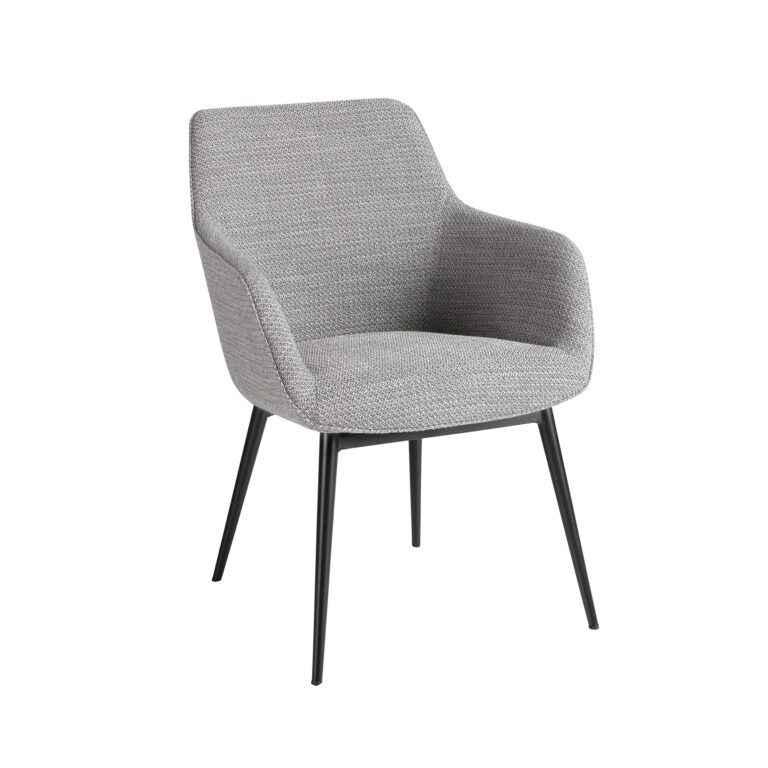 Silla tela gris