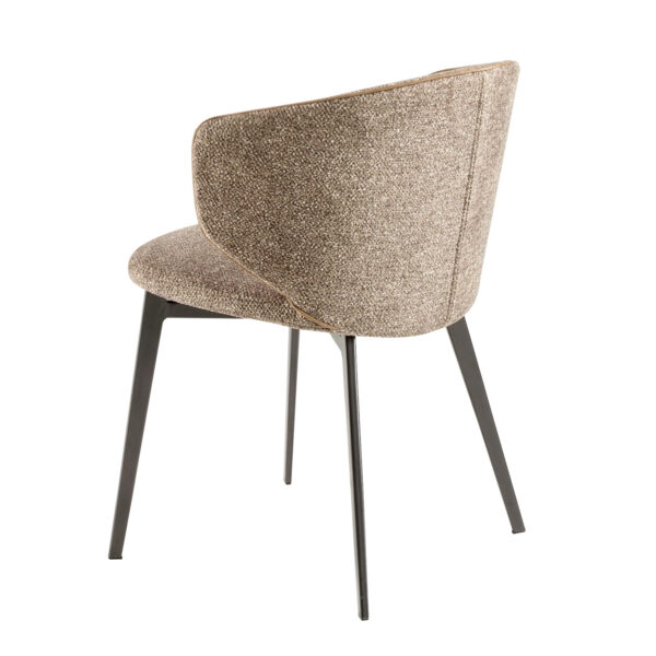 Silla tela marrón jaspeada