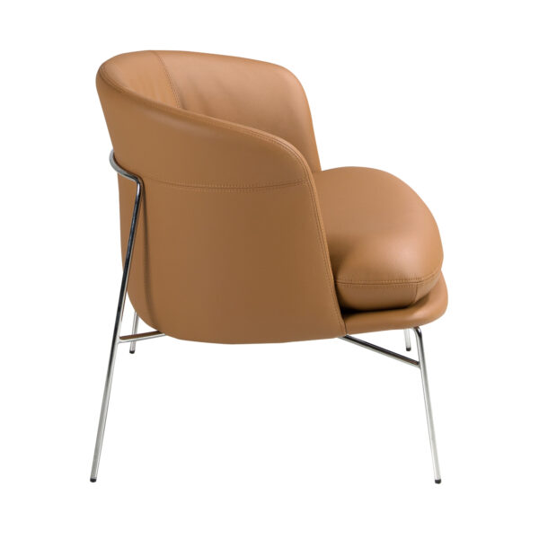 Sillón polipiel marrón