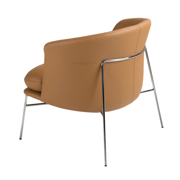 Sillón polipiel marrón