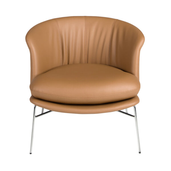 Sillón polipiel marrón