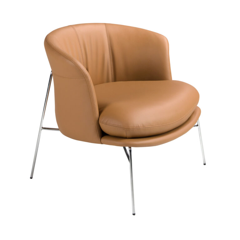 Sillón polipiel marrón