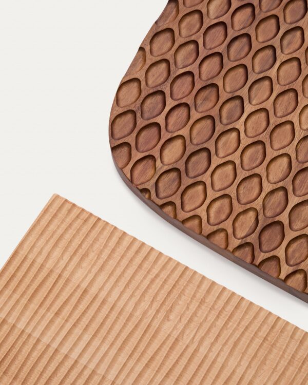 Panel mural Trivax de 3 piezas de madera de acacia FSC 100%