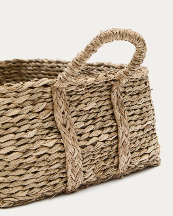 Set Milly de 2 cestas de fibras naturales 32 x 20 cm / 34 x 24 cm