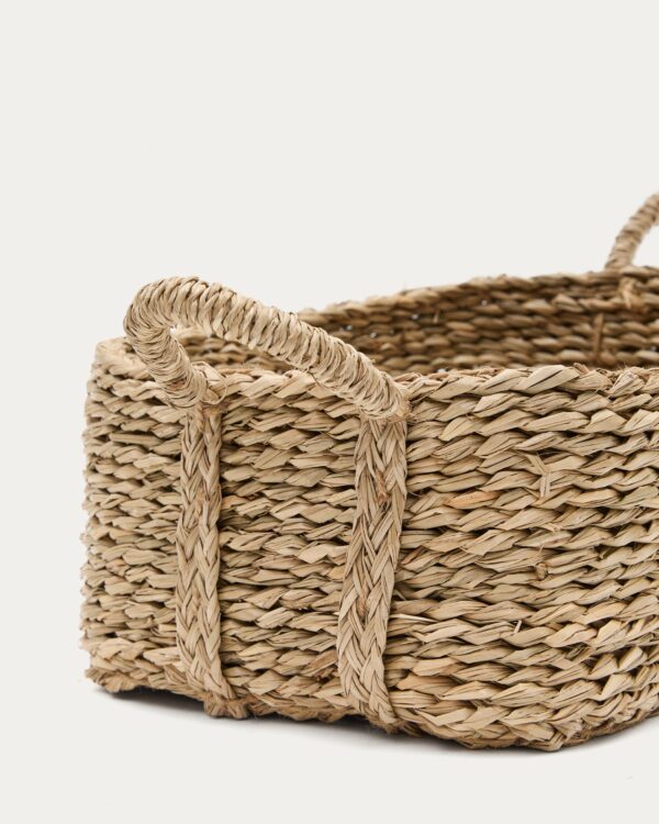 Set Milly de 2 cestas de fibras naturales 32 x 20 cm / 34 x 24 cm
