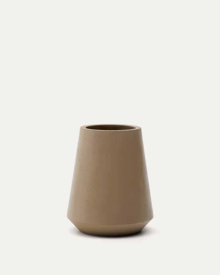 Macetero Calun de cemento beige Ø 50 cm