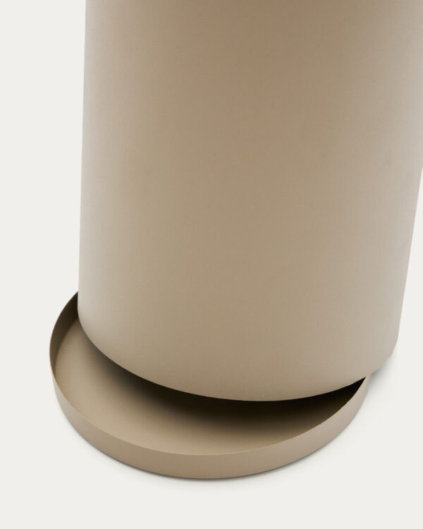 Paragüero pequeño Atin de metal beige