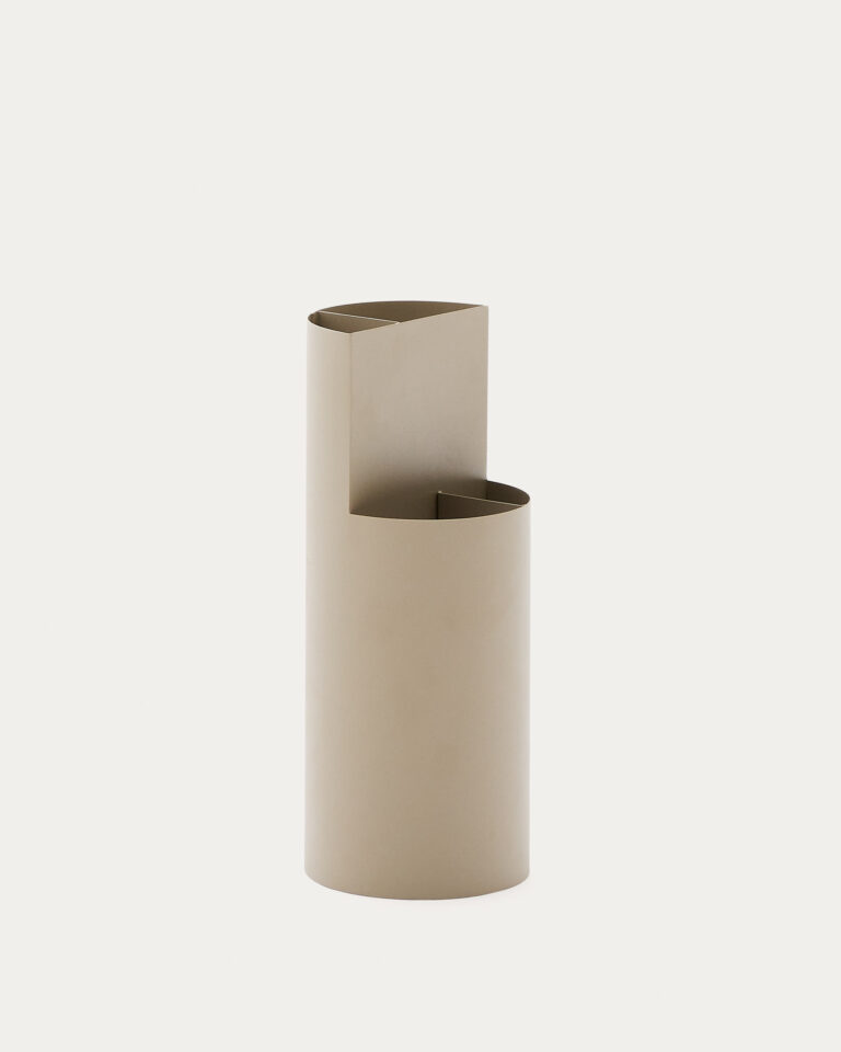 Paragüero pequeño Atin de metal beige