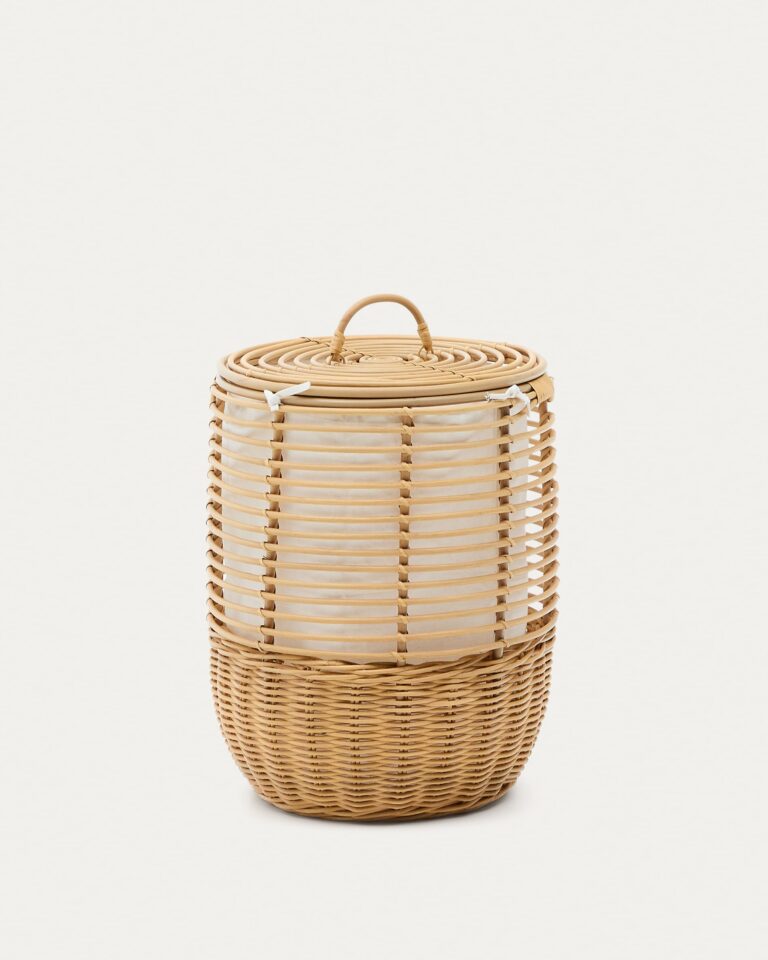 Cesta de ropa Liora de ratán 59 cm