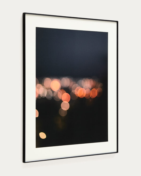 Cuadro Zavira fotografía de luces de Barcelona 80 x 100 cm