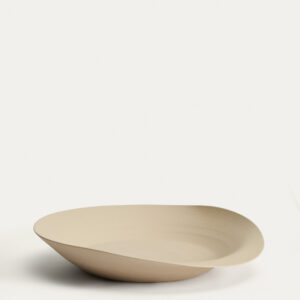 Centro de mesa Ebenor de cerámica beige Ø 53 cm
