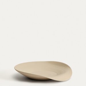 Centro de mesa Ebenor de cerámica beige Ø 40 cm