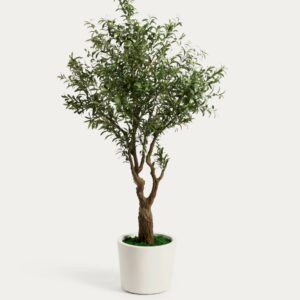 Árbol artificial Olivo con maceta blanca 250 cm