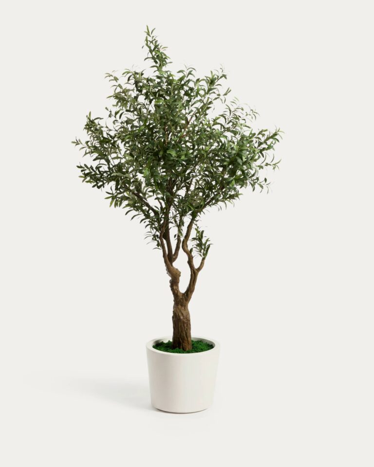 Árbol artificial Olivo con macetero blanco 250 cm