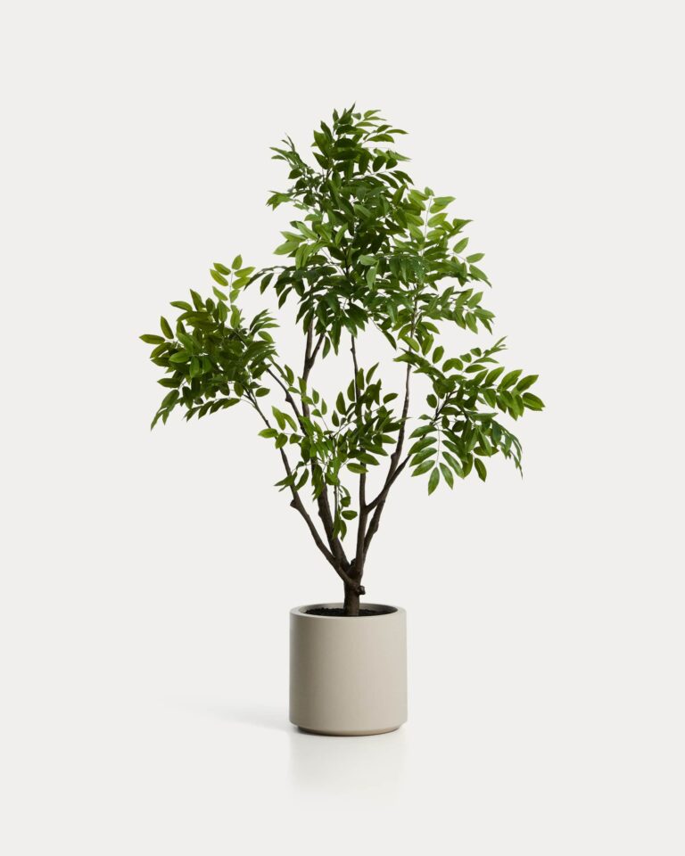 Árbol artificial Rhus con maceta blanca 185 cm