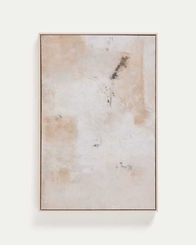 Cuadro abstracto Silpa beige 60 x 90 cm