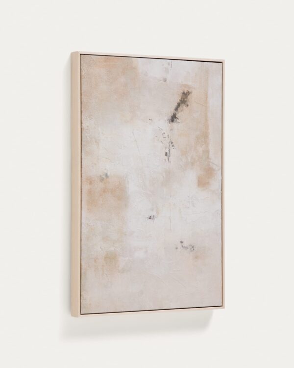Cuadro abstracto Silpa beige 60 x 90 cm