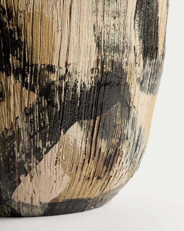 Jarrón Dirva de cerámica marrón 38 cm