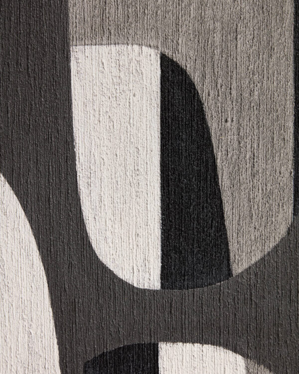 Cuadro abstracto Onure blanco y negro 60 x 90 cm