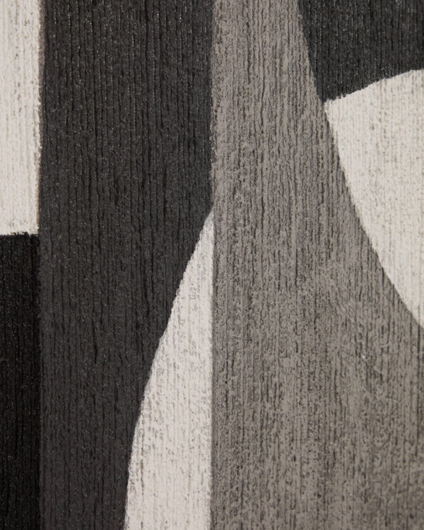 Cuadro abstracto Onure blanco y negro 80 x 100 cm
