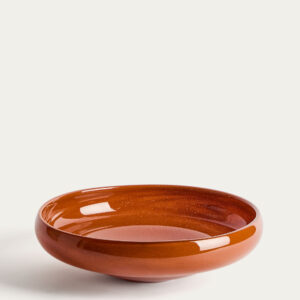 Centro de mesa Denuo de vidrio rojo Ø34 cm