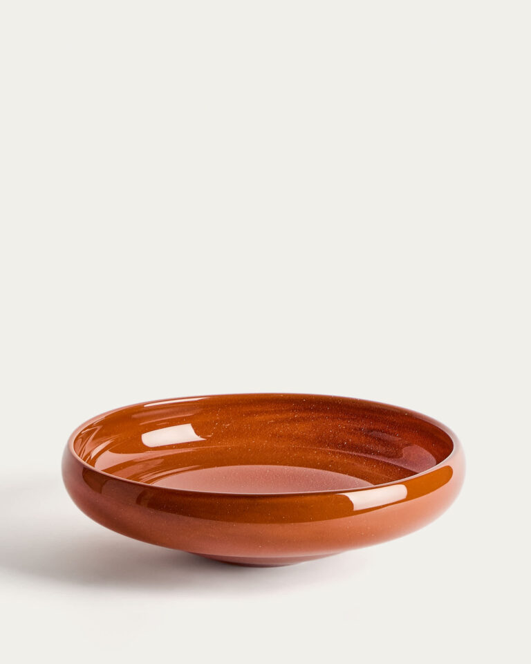 Centro de mesa Denuo de vidrio rojo Ø34 cm