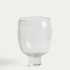 Centro de mesa Sirau de vidrio transparente Ø24 cm