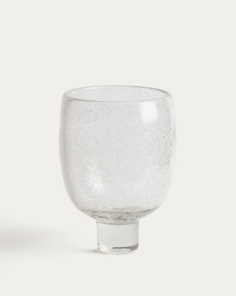 Centro de mesa Sirau de vidrio transparente Ø24 cm