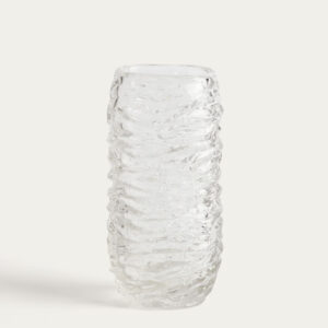 Jarrón Vorma de vidrio transparente 29,5 cm