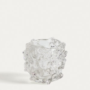 Centro de mesa Vorma de vidrio transparente Ø17,5 cm