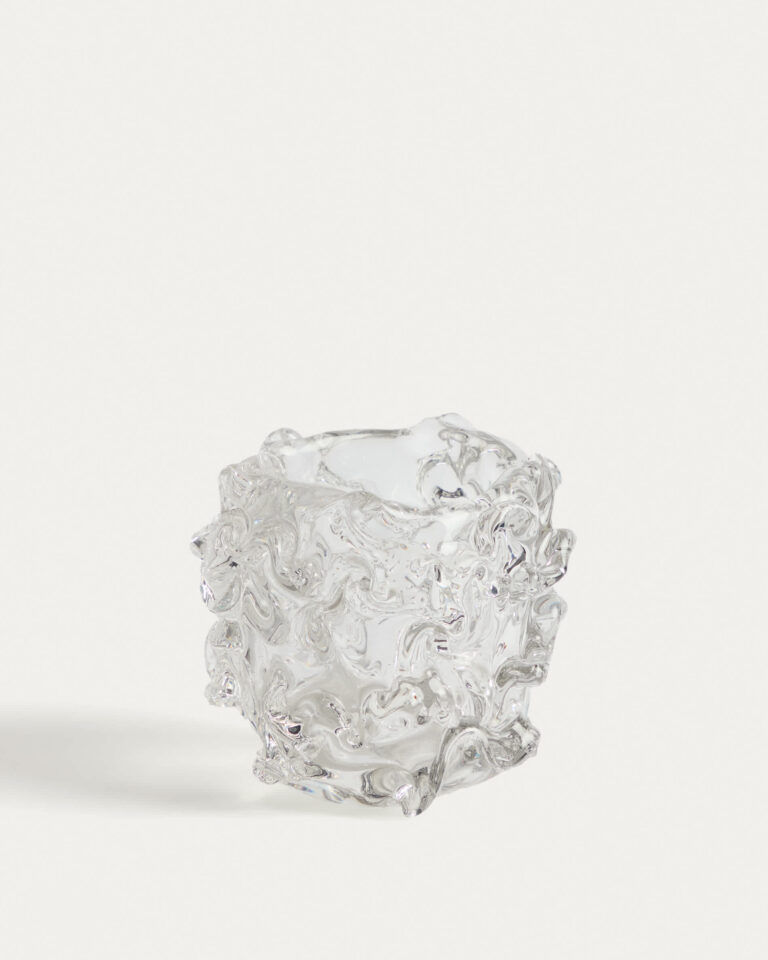 Centro de mesa Vorma de vidrio transparente Ø17,5 cm