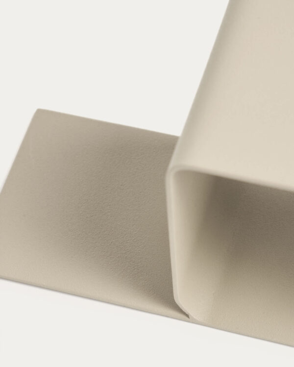 Sujetalibros Mistra de hierro beige