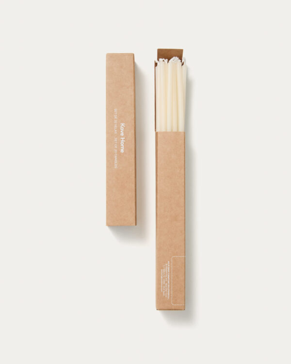 Set Solvin de 20 velas beige