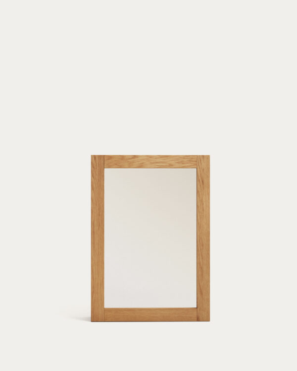 Armario con espejo de baño Plubia de madera maciza de teca 50 x 70 cm
