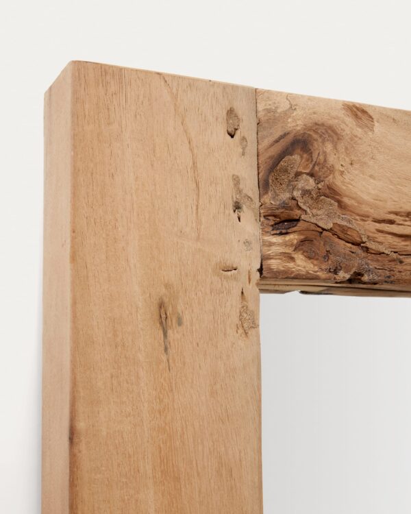 Espejo Maden de madera con acabado natural 50 x 120 cm