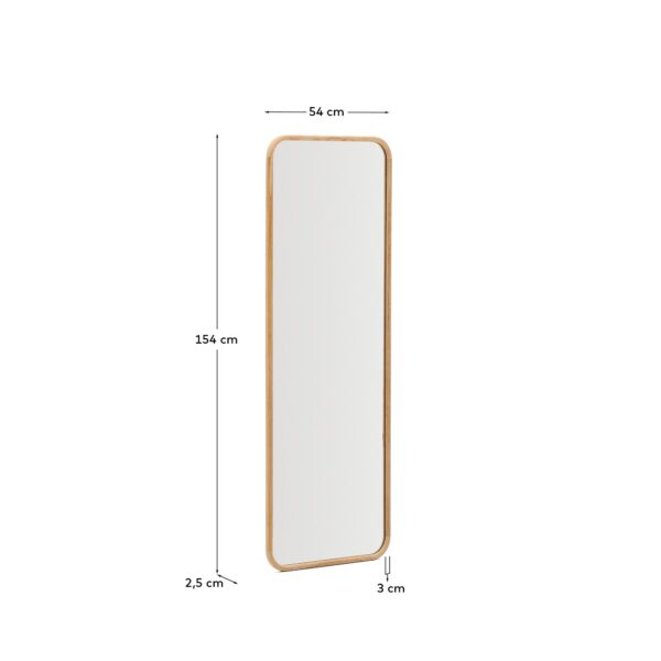 Espejo Milsa de madera de teca 54 x 154 cm FSC 100%
