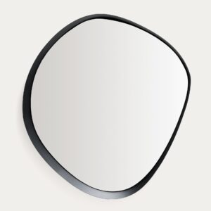 Espejo Tebel de metal negro 85 x 93,5 cm