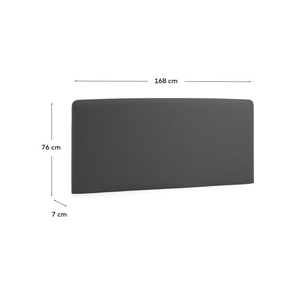Cabecero desenfundable Dyla negro para cama de hasta 150 cm FSC Mix Credit