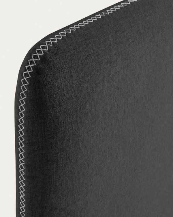Cabecero desenfundable Dyla negro para cama de hasta 150 cm FSC Mix Credit